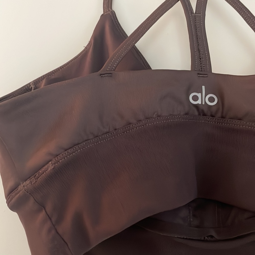 Alo Lush Bra in Purple Dusk - Picture 7 of 8